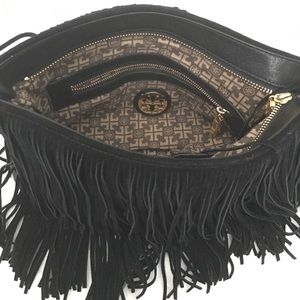 Authentic Tory Burch BoHo Suede Fringe Bag